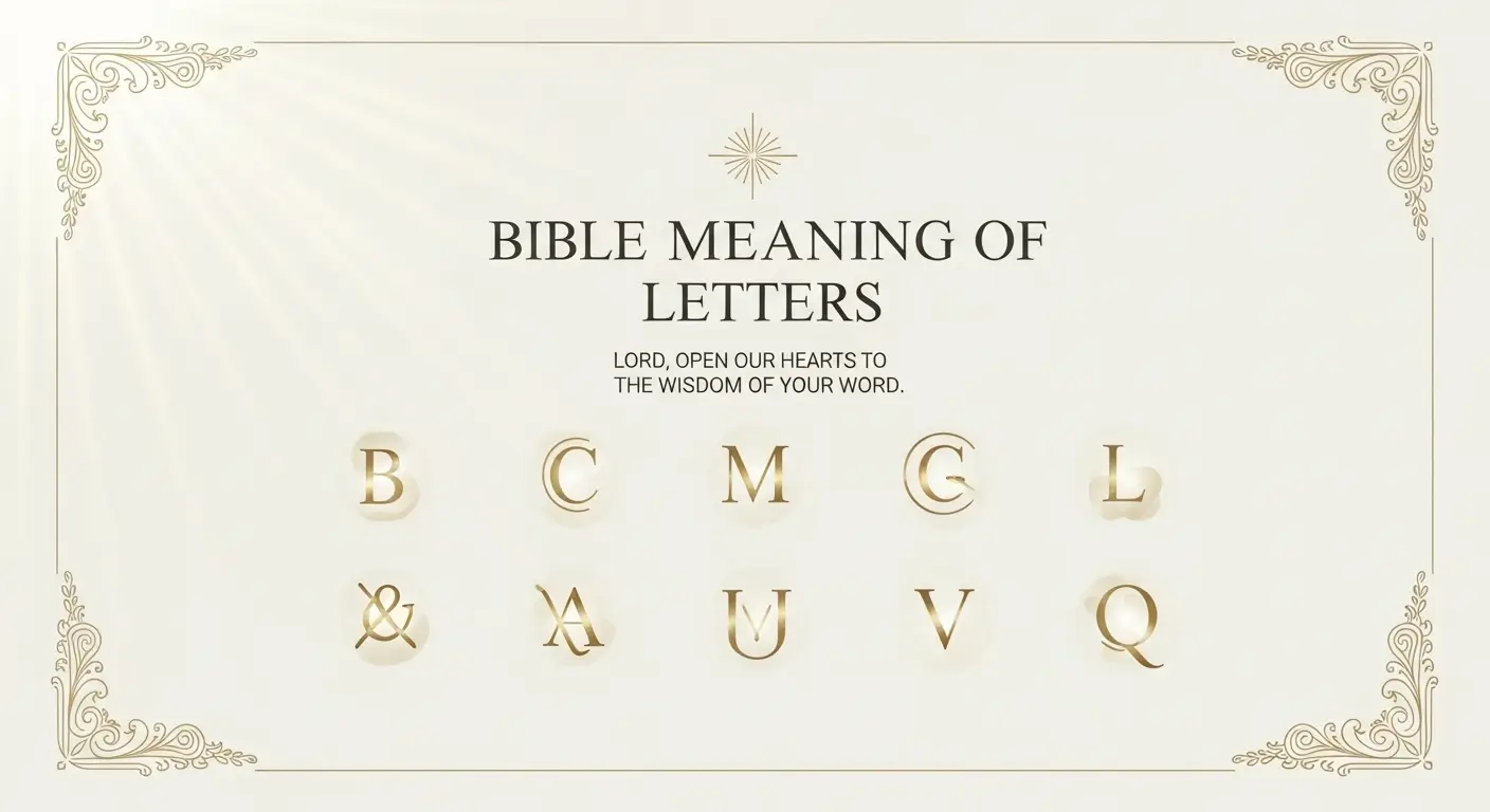Bible Meaning of Letters
