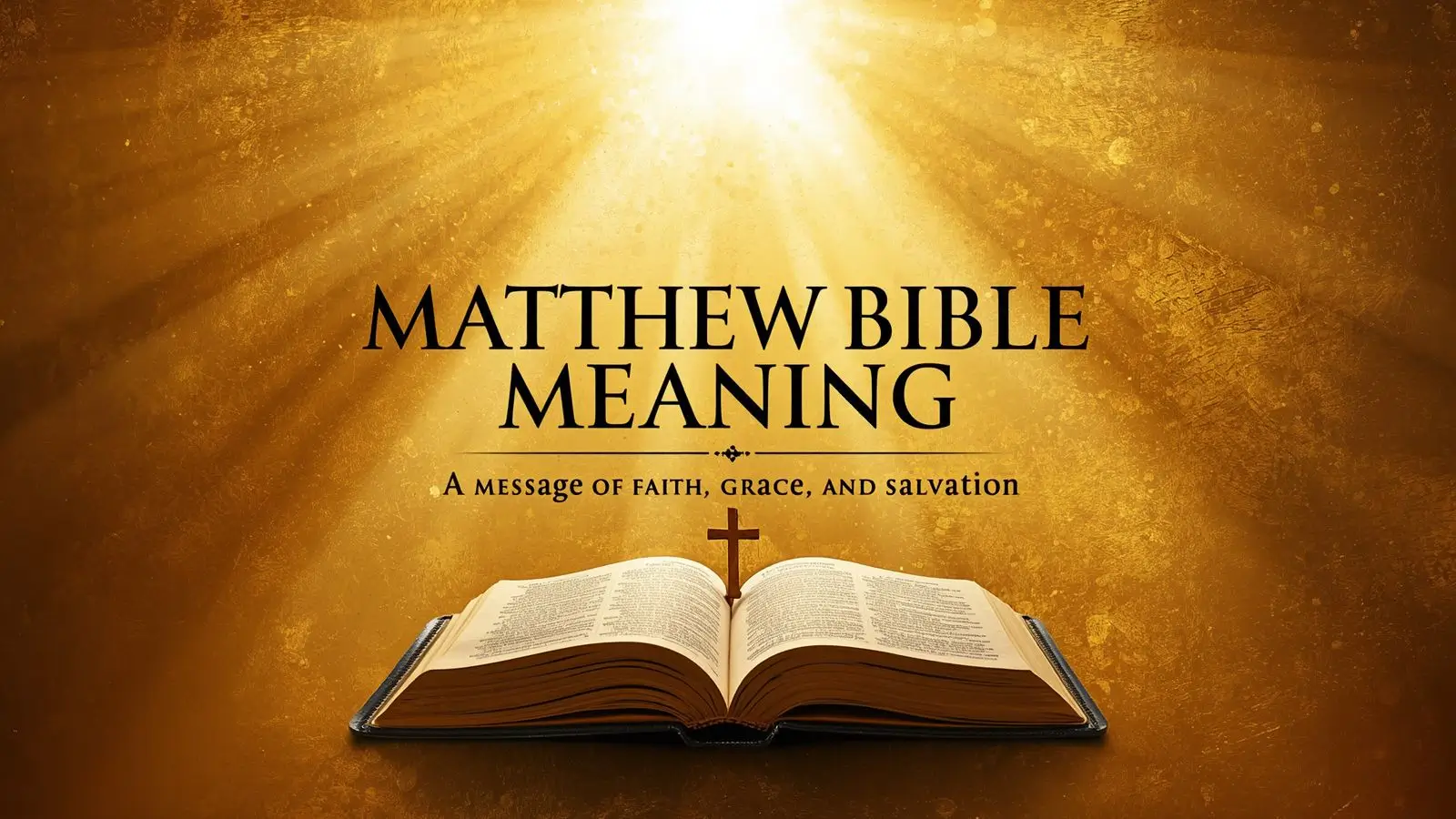 Matthew Bible Meaning