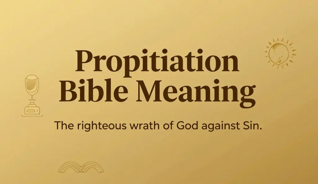 Propitiation Bible Meaning