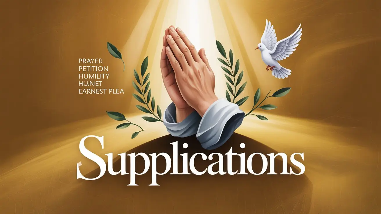 Supplications Bible Meaning