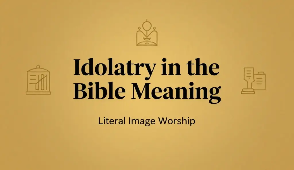 Idolatry in the Bible Meaning