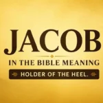 Jacob in the Bible Meaning