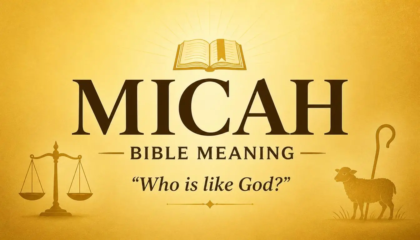 Micah Bible Meaning